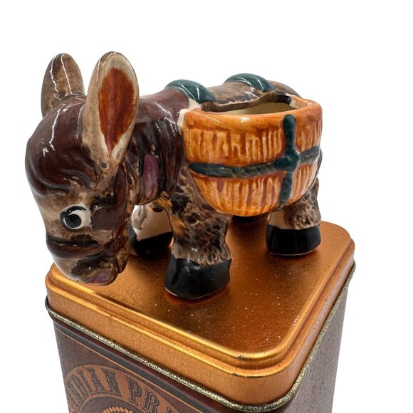 Vtg Donkey Succulent Planter Toothpick holder Occupied Japan Mid Century Modern - Picture 1 of 13